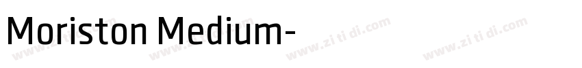 Moriston Medium字体转换